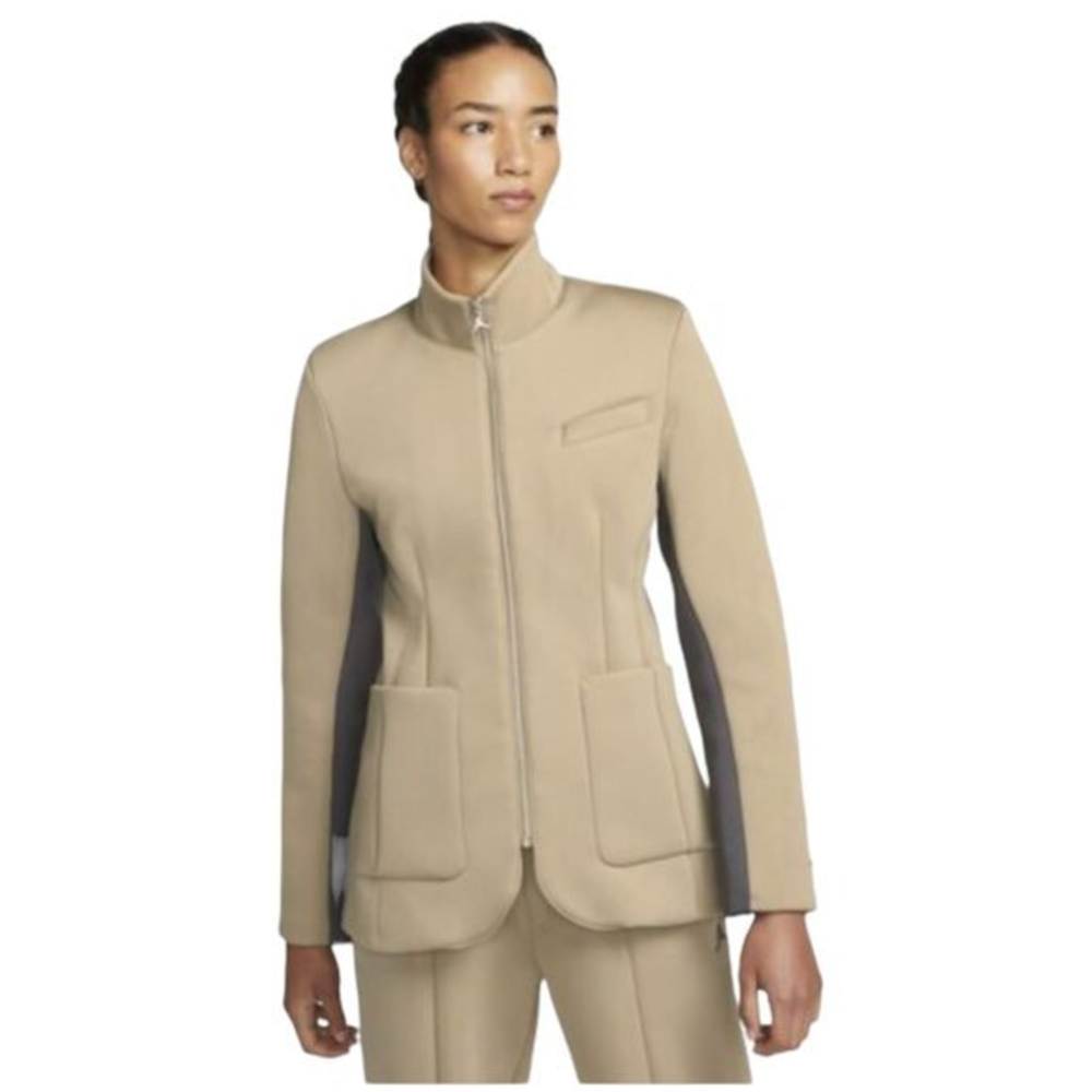 NWOT JORDAN New Classics Capsule Suit Jacket in Khaki/Thunder Grey (S)‎
